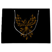 Copper Gold Phoenix rijdt op zwart Groot Cadeauzakje (Voorkant)