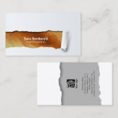 Copper Grunge Geript Professioneel Visitekaartje (Voorkant / Achterkant)