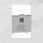 Copper Grunge Geript Professioneel Visitekaartje (Achterkant)