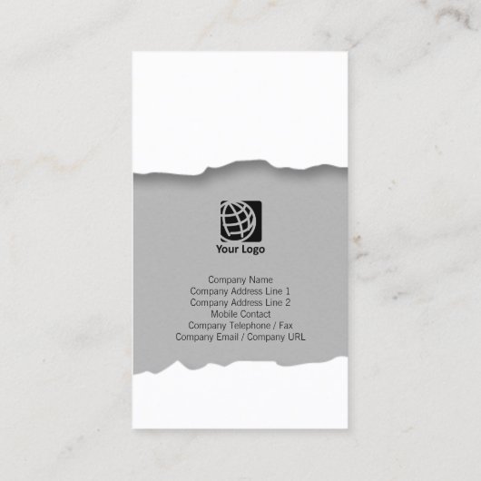 Copper Grunge Geript Professioneel Visitekaartje (Achterkant)