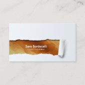 Copper Grunge Geript Professioneel Visitekaartje (Voorkant)