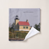 Copper Harbor Vuurtoren handdoek set (Wasdoekje)