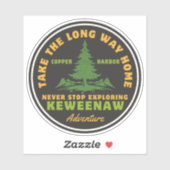 Copper Harbour Keweenaw Michigan Avontuur Sticker (Vel)