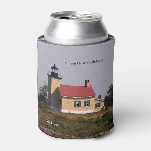 Copper Harbour Lighthouse koelbox Blikjeskoeler (Blikje Voorkant)