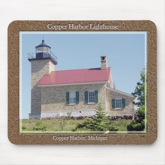 Copper Harbour Lighthouse mousepad Muismat (Voorkant)