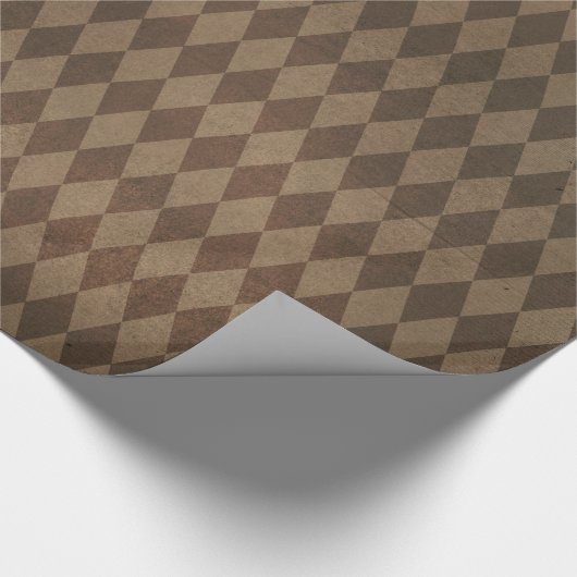 Copper Harlequin Pattern Cadeaupapier (Hoek)