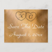 Copper Hearts slaat de datum op Aankondigingskaart (Voorkant)