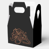 Copper-look Merry-kerstscript Bedankdoosjes (Geopend)