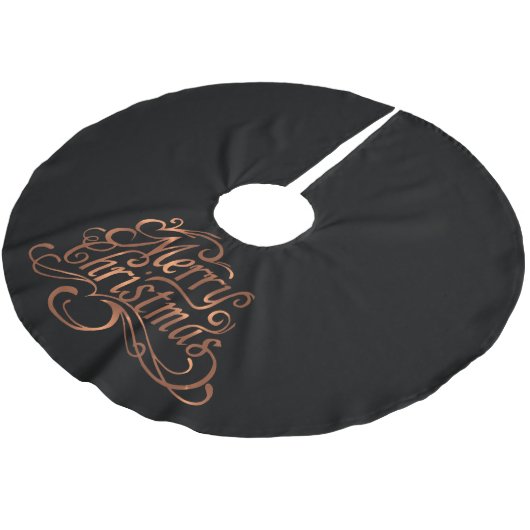 Copper-look Merry-kerstscript Kerstboom Rok (Gekanteld)