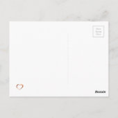 Copper-look Thank You script ontwerp Briefkaart (Achterkant)