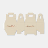 Copper-look Thanksgiving Dankbaar scriptontwerp Bedankdoosjes (Uitgevouwen)