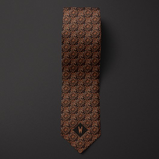 Copper Mandala Groomsman Stropdas