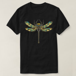 Copper Mech Dragonfly Illustratie T-shirt