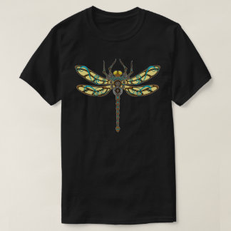 Copper Mech Dragonfly Illustratie T-shirt