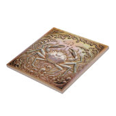 Copper Metallic Iridescent Crab D1223 Tegeltje (Zijkant)