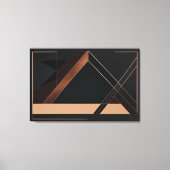 Copper Minimalist Geometry Canvas Afdruk (Voorkant)