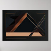 Copper Minimalist Geometry Poster (Voorkant)