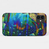 Copper Moon Digital Abstract Fractal Case-Mate iPhone Case (Achterkant (horizontaal))