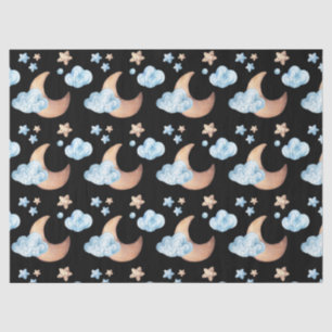 Copper Moon en Stars Pattern Tissuepapier
