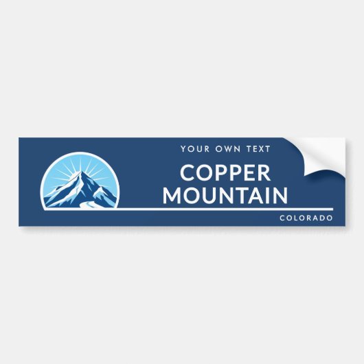 Copper Mountain Colorado berg skigebied Bumpersticker (Voorkant)