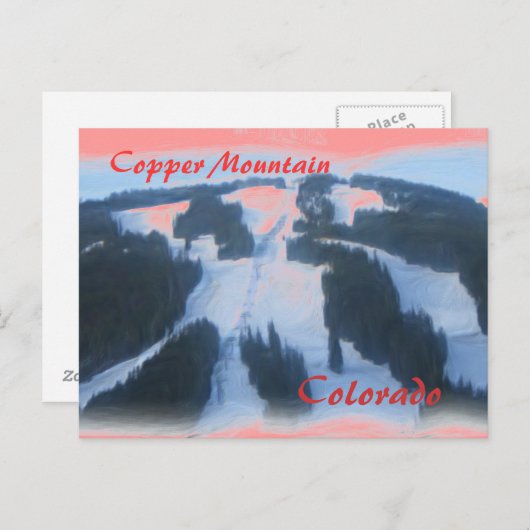 Copper Mountain Colorado briefkaart (Voorkant / Achterkant)