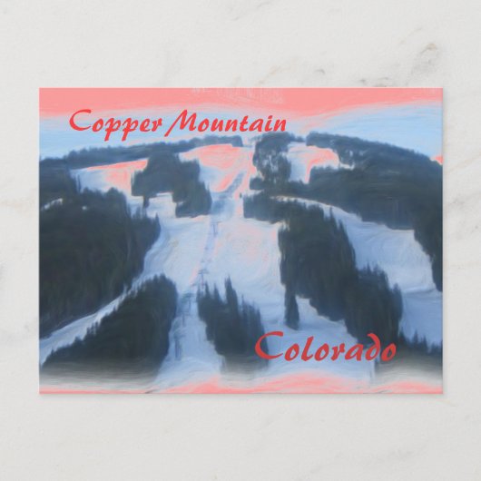 Copper Mountain Colorado briefkaart (Voorkant)