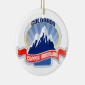 Copper Mountain Colorado Keramisch Ornament (Rechts)