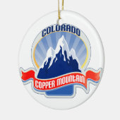 Copper Mountain Colorado Keramisch Ornament (Links)