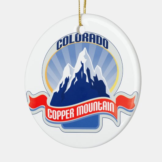 Copper Mountain Colorado Keramisch Ornament (Links)