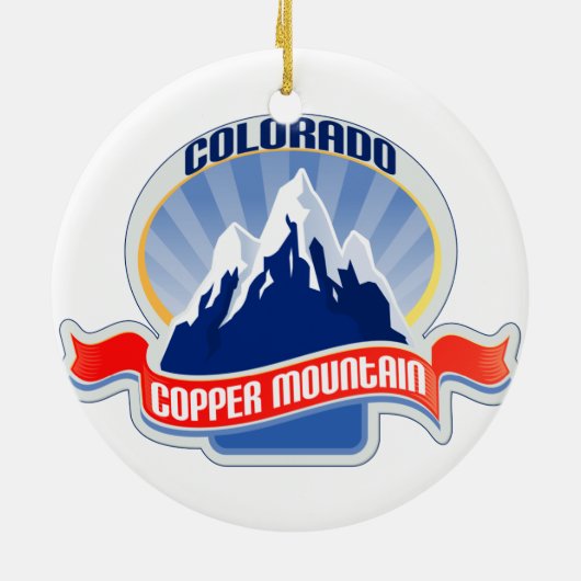 Copper Mountain Colorado Keramisch Ornament (Achterkant)