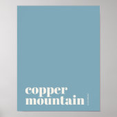 Copper Mountain Colorado modern stads poster (Voorkant)
