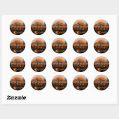 Copper Mountain Colorado oranje ski art stickers (Vel)