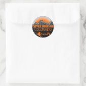 Copper Mountain Colorado oranje ski art stickers (Tas)