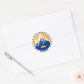 Copper Mountain Colorado Ronde Sticker (Envelop)