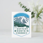 Copper Mountain Colorado Ski Badge Briefkaart (Staand voorkant)