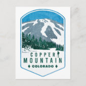 Copper Mountain Colorado Ski Badge Briefkaart (Voorkant)