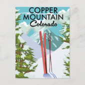 Copper Mountain Colorado Ski Briefkaart (Voorkant)