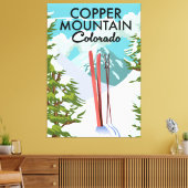 Copper Mountain Colorado Ski Canvas Afdruk (Insitu (Woonkamer))