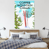 Copper Mountain Colorado Ski Canvas Afdruk (Insitu (Slaapkamer))