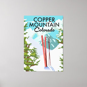 Copper Mountain Colorado Ski Canvas Afdruk