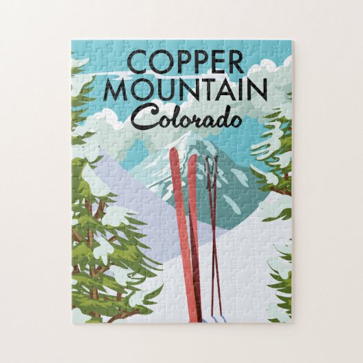 Copper Mountain Colorado Ski Legpuzzel (Verticaal)