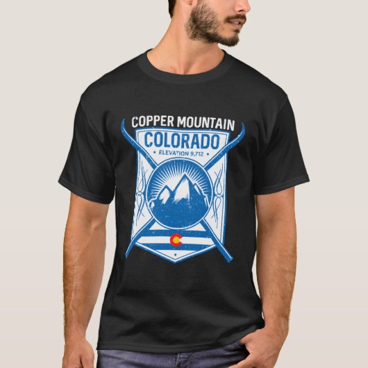 Copper Mountain Colorado Ski Mountains T-shirt (Voorkant)