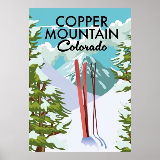 Copper Mountain Colorado Ski Poster (Voorkant)