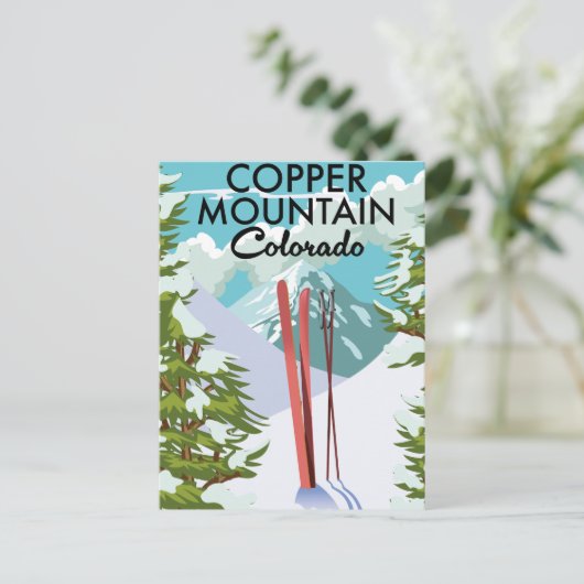 Copper Mountain Colorado Skigebied Briefkaart (Staand voorkant)