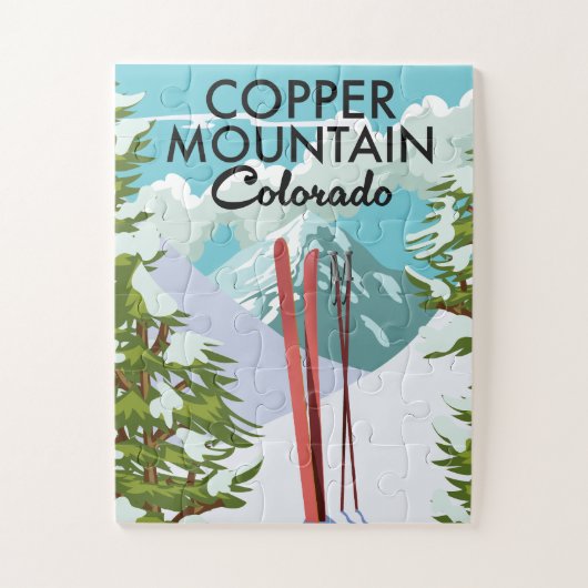 Copper Mountain Colorado Skigebied Legpuzzel (Verticaal)
