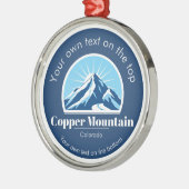 Copper Mountain Colorado skigebied medaille Metalen Ornament (Links)