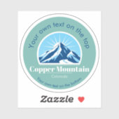 Copper Mountain Colorado skigebied medaille Sticker (Vel)