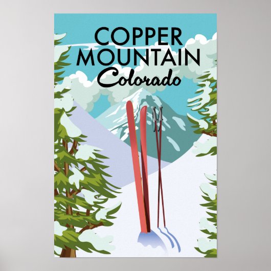 Copper Mountain Colorado Skigebied Poster (Voorkant)