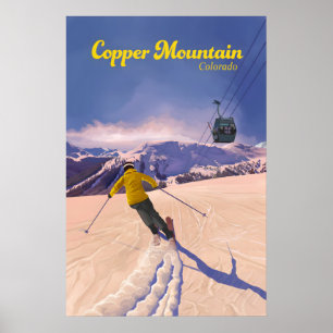Copper Mountain Colorado Skigebied Reisposter Poster
