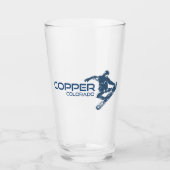 Copper Mountain Colorado Snowboarder Glas (Voorkant)